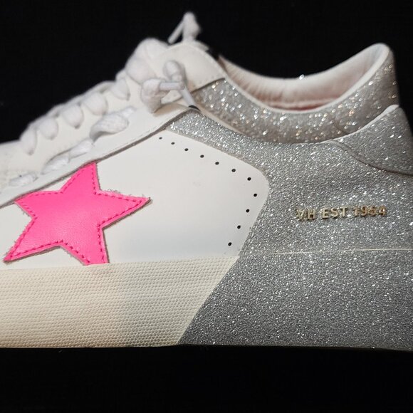 Vintage Havana Refresh Silver Multi Glitter Sneakers - Woman's Size 8 - Picture 7 of 10